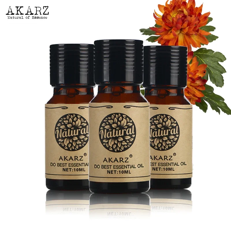 

AKARZ Patchouli Peppermint Musk Essential Oil Sets - Aromatherapy, Massage, Spa Bath - 10ml*3 - Skin & Face Care