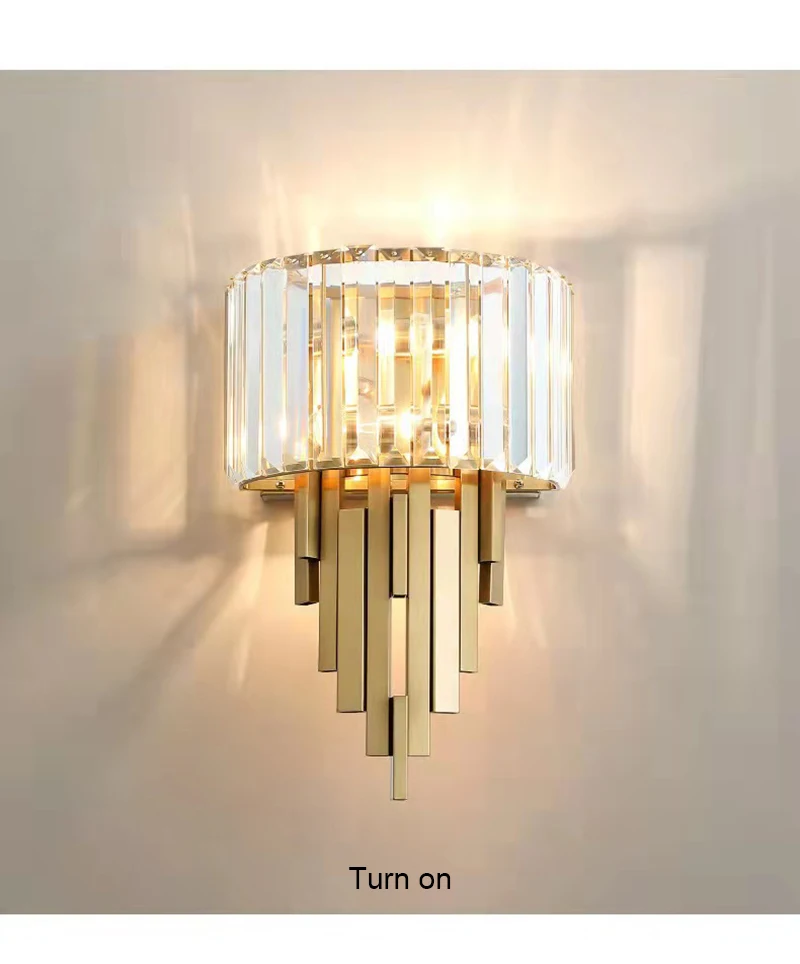 Light Luxury LED Wall Lamp Crystal Modern Wall Light Gold Nordic Wall Sconce Indoor Lighting Home Decor Living Room Bedroom Light Luxury LED Wall Lamp Crystal Modern Wall Light Gold Nordic Wall Sconce Indoor Lighting Home Decor Living Room Bedroom