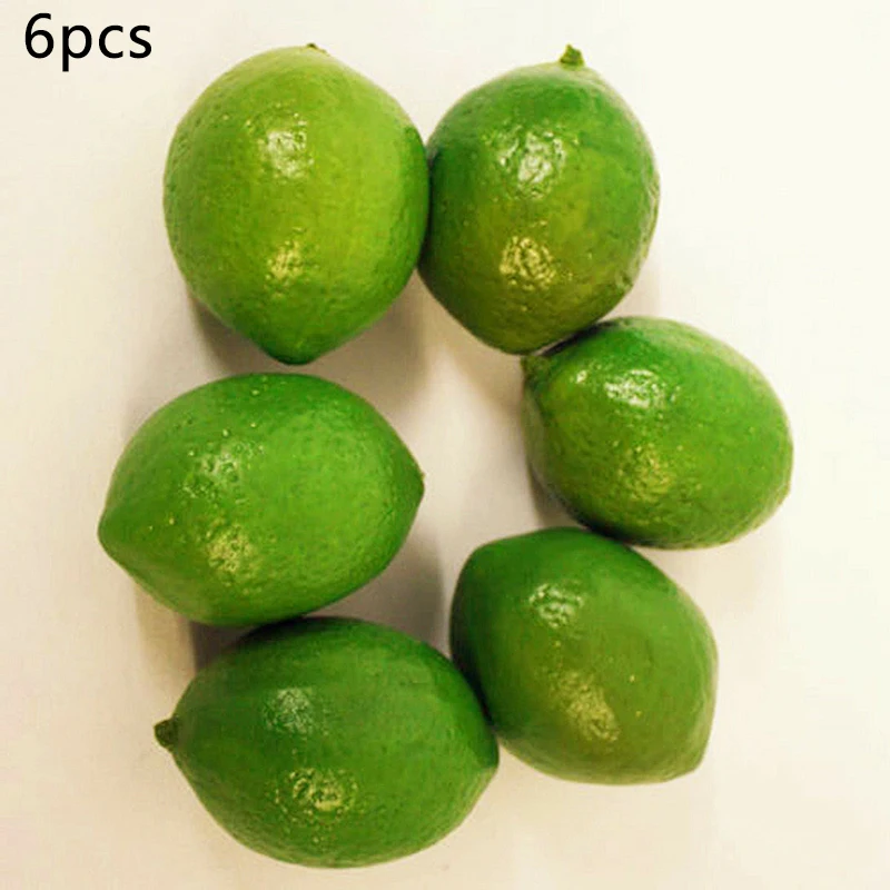 6pcs Artificial Plastic Limes Lemons Fake Fruit Realistic Home Decor Props Fruit Shop Decoration Early Education Tool
6pcs Artificial Plastic Limes Lemons Fake Fruit Realistic Home Decor Props Fruit Shop Decoration Early Education Tool