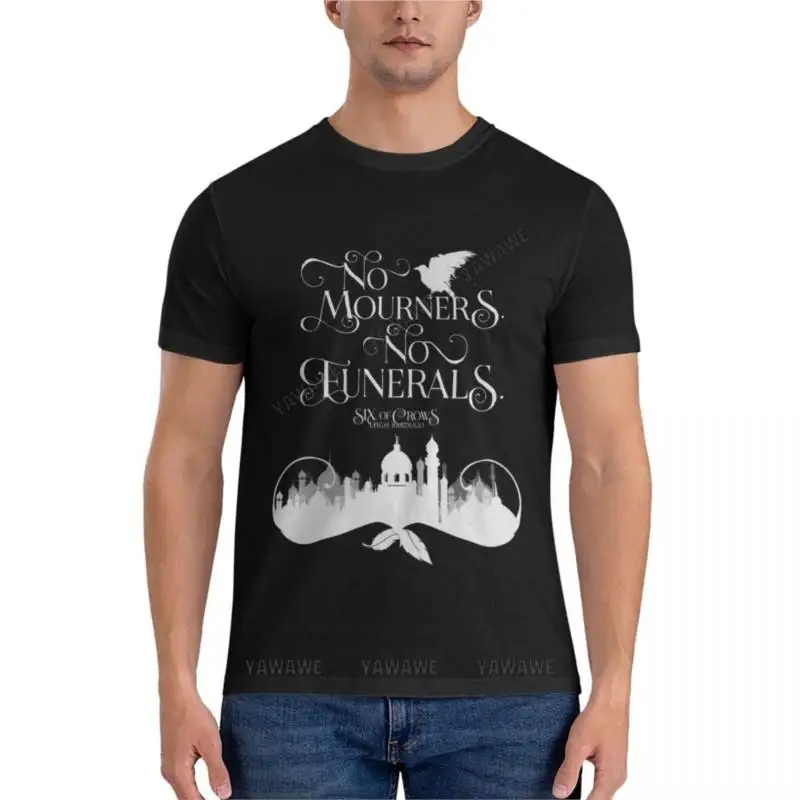 Классическая Черная Мужская футболка с надписью «Six of Crows, No Mourners No Funerals», Kaz Brekker
Классическая Черная Мужская футболка с надписью «Six of Crows, No Mourners No Funerals», Kaz Brekker