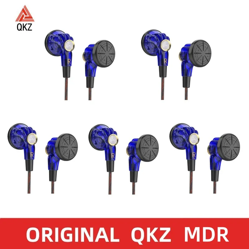 

5PCS Original QKZ MDR HIFI In Ear Earphone 3.5mm Wired DJ Monitor Earbud Sport Noise Cancelling Sports Music HD Call Headset