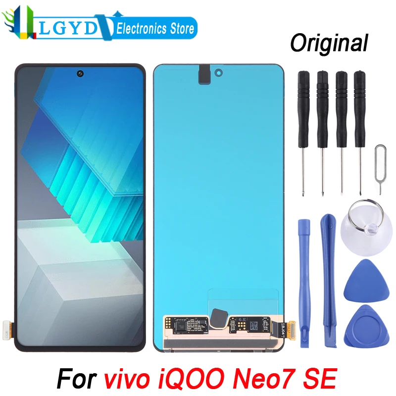 Original AMOLED LCD Screen For vivo iQOO Neo7 SE Phone Display with Digitizer Full Assembly Replacement Part 
Original AMOLED LCD Screen For vivo iQOO Neo7 SE Phone Display with Digitizer Full Assembly Replacement Part
