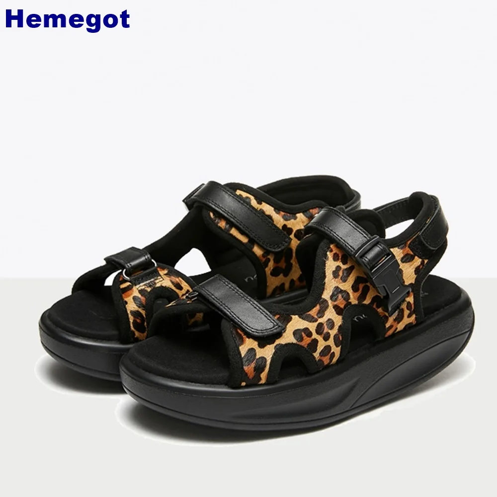 Sexy Leopard Print Roman Sandals Hook & Loop Platform Genuine Leather Outdoor Casual Summer Sports Sandal Fashion Women Sandals
Sexy Leopard Print Roman Sandals Hook & Loop Platform Genuine Leather Outdoor Casual Summer Sports Sandal Fashion Women Sandals