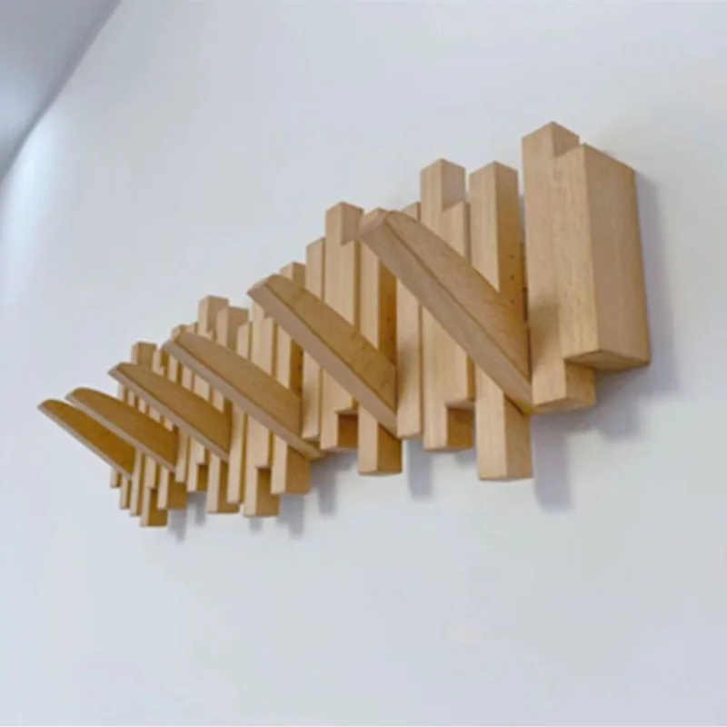 Foldable Wood Wall Coat Rack Holder Clothing Rack Hangers Coat Hat Shelves Hooks Space Saving Furniture Clothes Rack Living Room
Foldable Wood Wall Coat Rack Holder Clothing Rack Hangers Coat Hat Shelves Hooks Space Saving Furniture Clothes Rack Living Room