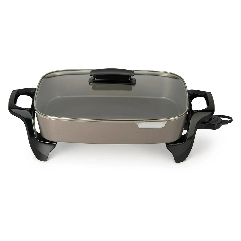 

Ceramic Electric Skillet with glass cover 06856