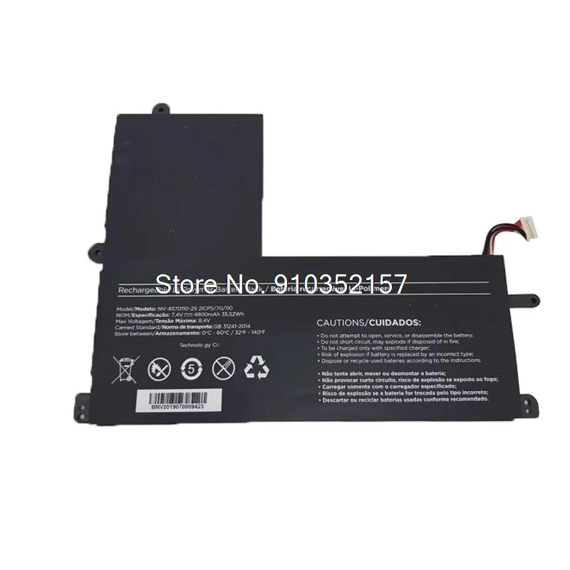 

Laptop Battery For POSITIVO MOTION C41 C41TC C4500C For MASTER N1240 7.4V 4800mAh 35.52Wh 10PIN 7Lines New