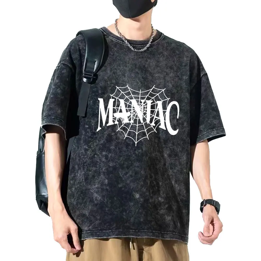 Stray Kids MANIC Concert Distressed T-Shirt Summer Spider Web Printed Short Sleeve Tees Idos Clothes Kpop Fashion Harajuku Shirt
Stray Kids MANIC Concert Distressed T-Shirt Summer Spider Web Printed Short Sleeve Tees Idos Clothes Kpop Fashion Harajuku Shirt