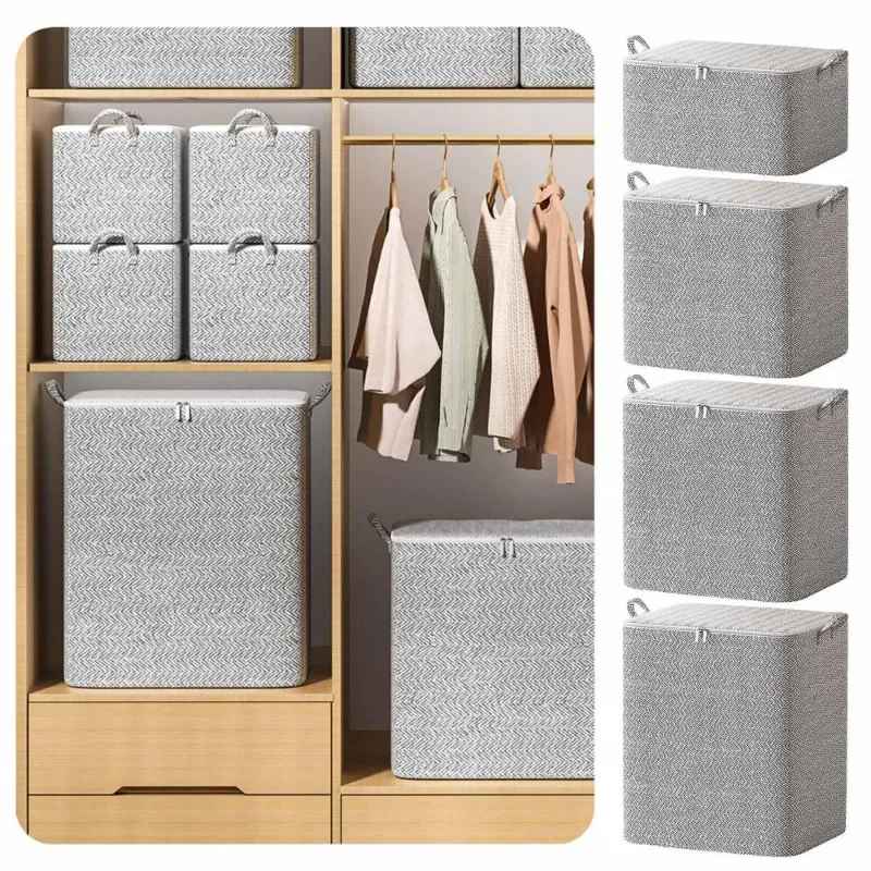 Quilt Organizer Storage Bag With Handle Clothes Quilt Luggage Moisture-Proof Storage Bag With Lids Large Capacity Organizer Box
Quilt Organizer Storage Bag With Handle Clothes Quilt Luggage Moisture-Proof Storage Bag With Lids Large Capacity Organizer Box