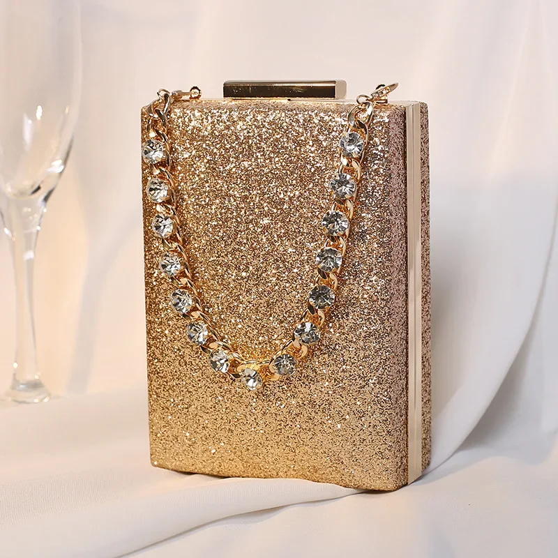 Rhinestone Evening Clutch Bag for Women Chain Glitter Boxes Luxury Designer Handbags Shoulder Crossbody Square Bag Party Wedding
Rhinestone Evening Clutch Bag for Women Chain Glitter Boxes Luxury Designer Handbags Shoulder Crossbody Square Bag Party Wedding