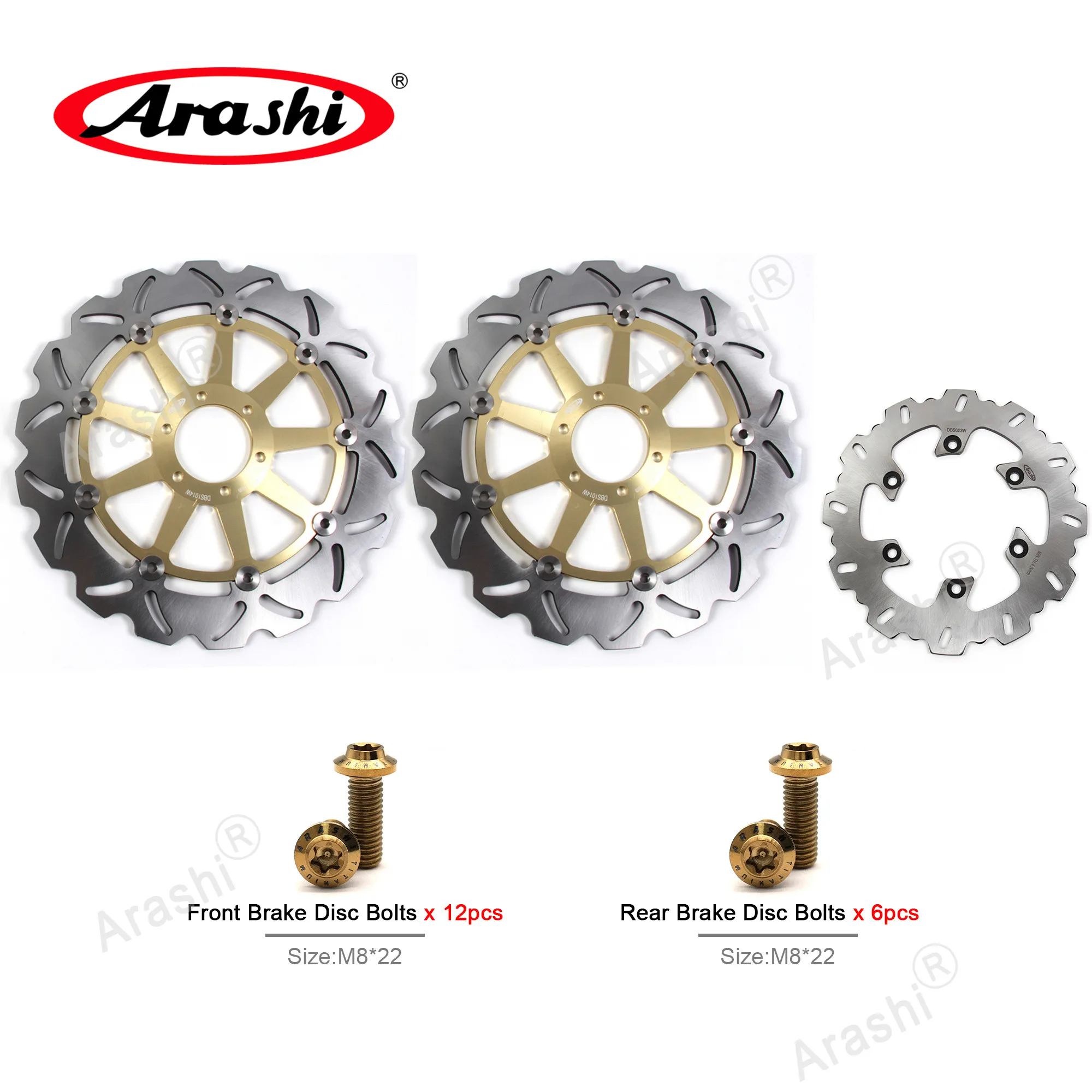 Комплект тормозных дисковых болтов Arashi для DUCATI MONSTER 696 2008 - 2014 / MONSTER 750 1994-2001, полностью плавающий передний и задний дисковый ротор с ЧПУ
Комплект тормозных дисковых болтов Arashi для DUCATI MONSTER 696 2008 - 2014 / MONSTER 750 1994-2001, полностью плавающий передний и задний дисковый ротор с ЧПУ