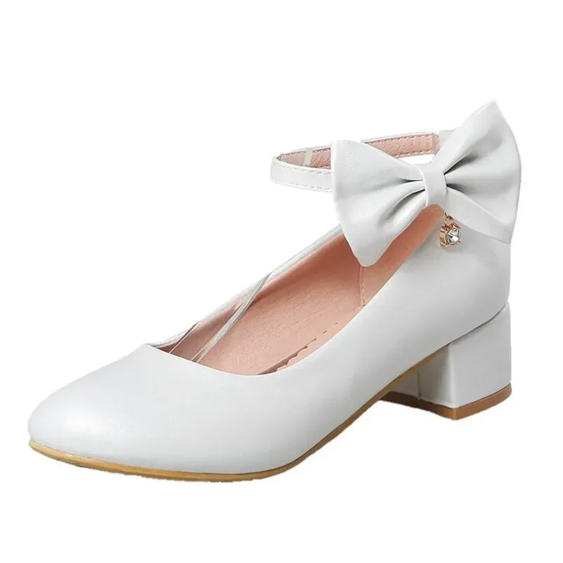 White Girls Leather Princess Shoes Fashion Children High Heels Shoe Chunky Heel Girls Party Shoe
White Girls Leather Princess Shoes Fashion Children High Heels Shoe Chunky Heel Girls Party Shoe
