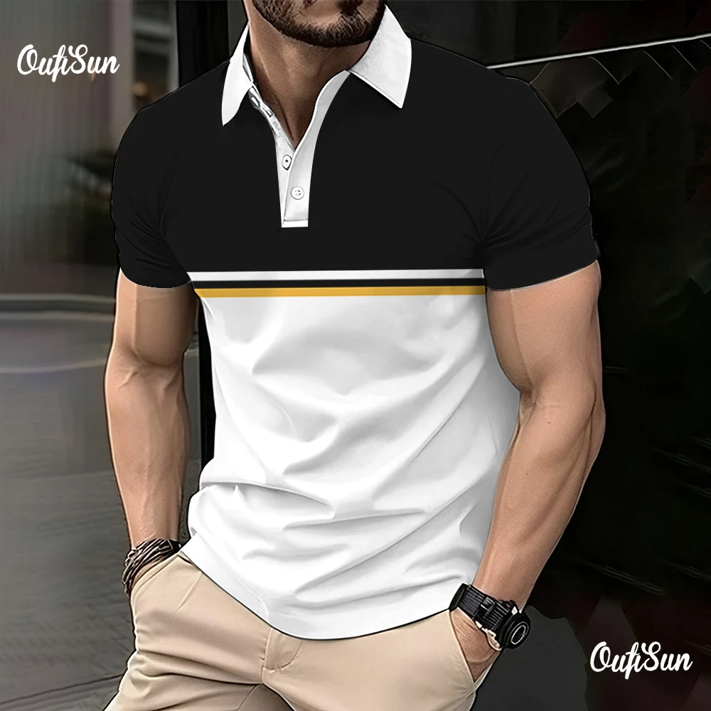 Polo Shirt Striped Print Short Sleeve T-Shirt Men Clothing Summer Quick Dry Fashion Men Polo Oversized Street Golf Male Polo Top
Polo Shirt Striped Print Short Sleeve T-Shirt Men Clothing Summer Quick Dry Fashion Men Polo Oversized Street Golf Male Polo Top