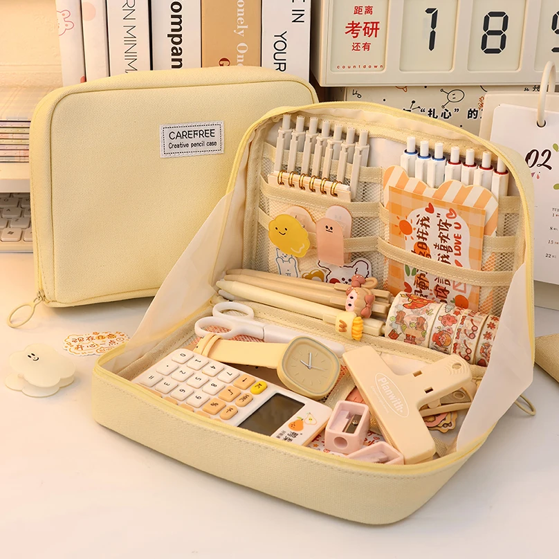 Pencil Case Large Capacity Pencil Box School Supplies Estuches Escolares Pen Case Korean Stationery Kalemlik Trousse Pencilcase
Pencil Case Large Capacity Pencil Box School Supplies Estuches Escolares Pen Case Korean Stationery Kalemlik Trousse Pencilcase