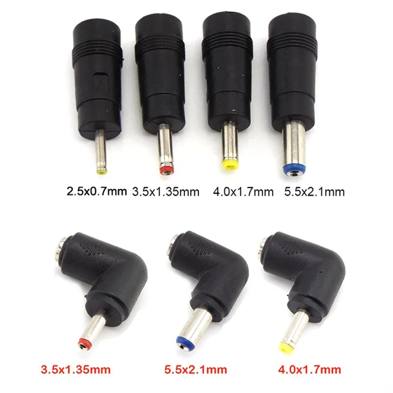 Laptop DC Power Supply Connector 5.5x2.1mm Female Jack Conversion Plug Right Angle Male 3.5 2.5 4.0x1.7mm Charger Adapter m20
Laptop DC Power Supply Connector 5.5x2.1mm Female Jack Conversion Plug Right Angle Male 3.5 2.5 4.0x1.7mm Charger Adapter m20