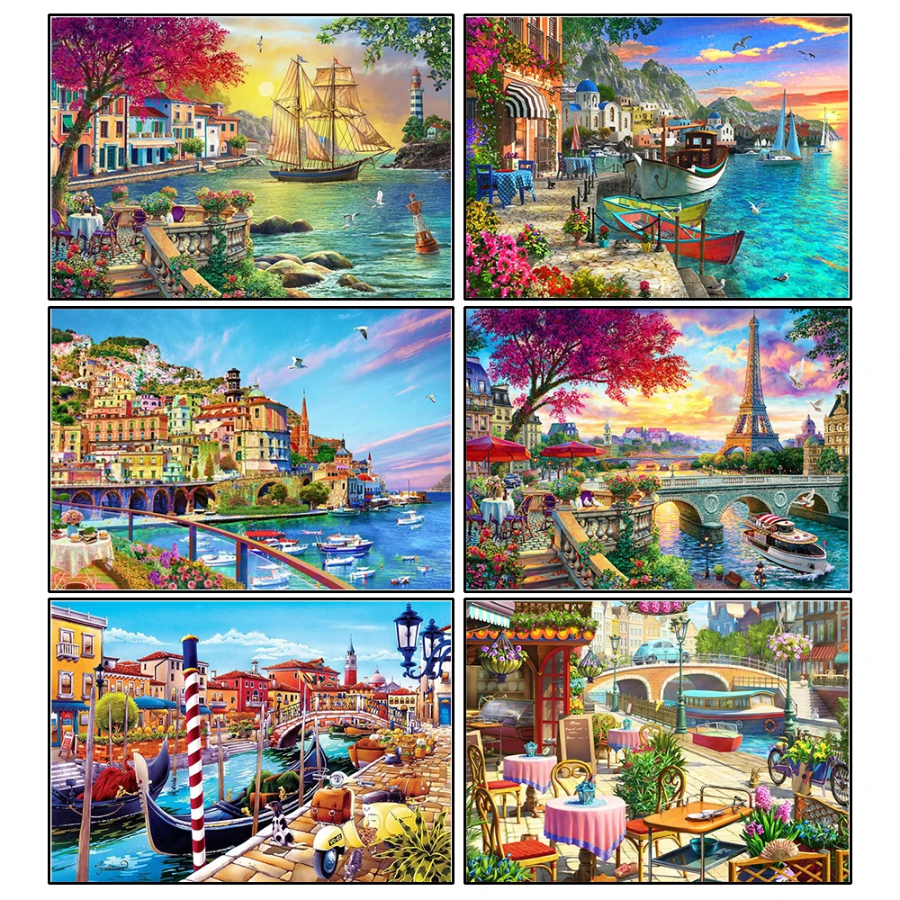 Diamond Embroidery Seaside Full Drill Square Diamond Painting New 2022 Landscape Town Mosaic Cross Stitch Home Decor 
Diamond Embroidery Seaside Full Drill Square Diamond Painting New 2022 Landscape Town Mosaic Cross Stitch Home Decor