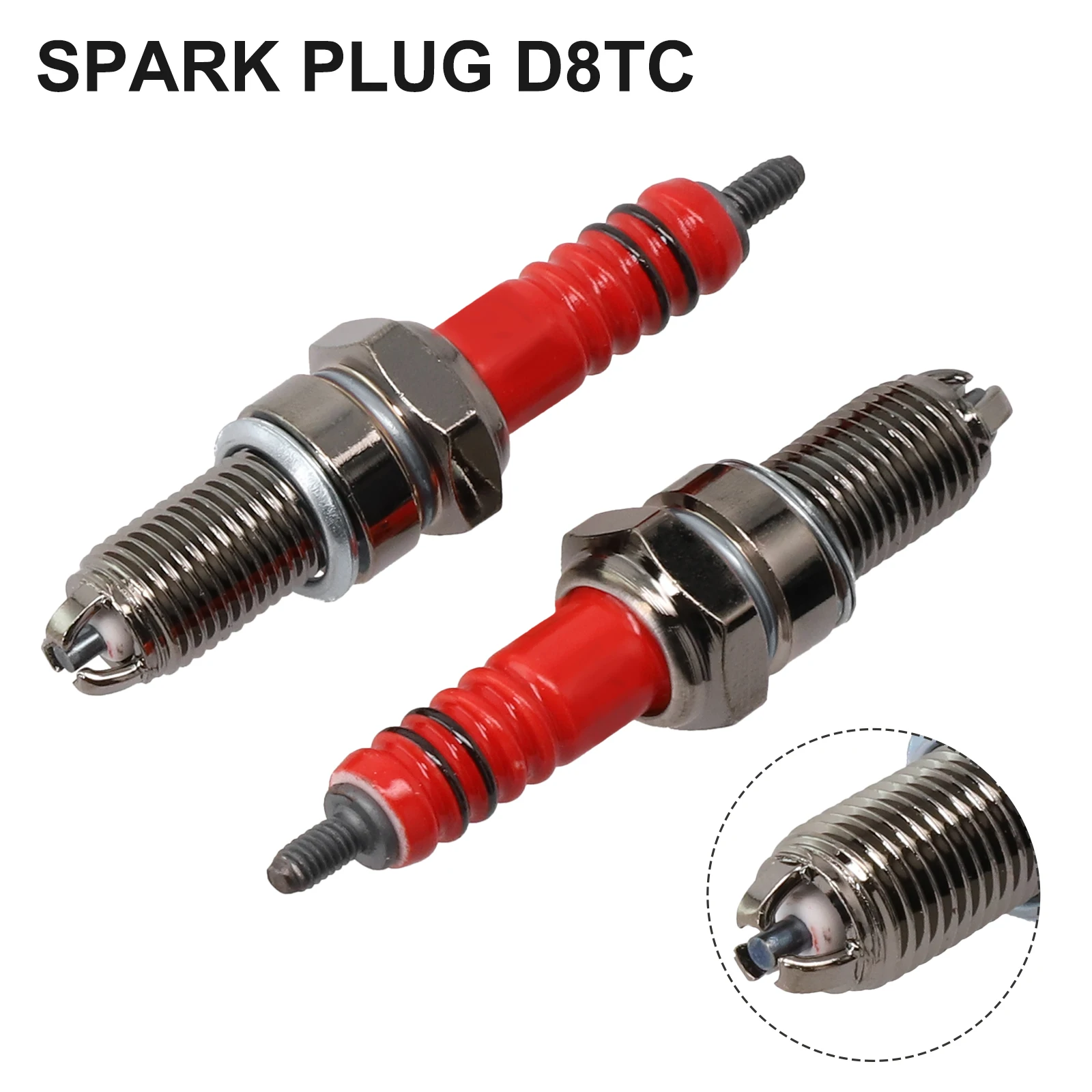 2pcs Three Claw Scooter Spark Plug Motorcycle Nozzle Accessories Triple Pole D8TC Spark Plug For CG125 CF250 CH250 Engine Series
2pcs Three Claw Scooter Spark Plug Motorcycle Nozzle Accessories Triple Pole D8TC Spark Plug For CG125 CF250 CH250 Engine Series
