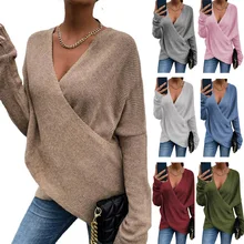 Knitted Sweater Women 2021 Autumn Winter New Cross Loose Sweaters
Knitted Sweater Women 2021 Autumn Winter New Cross Loose Sweaters