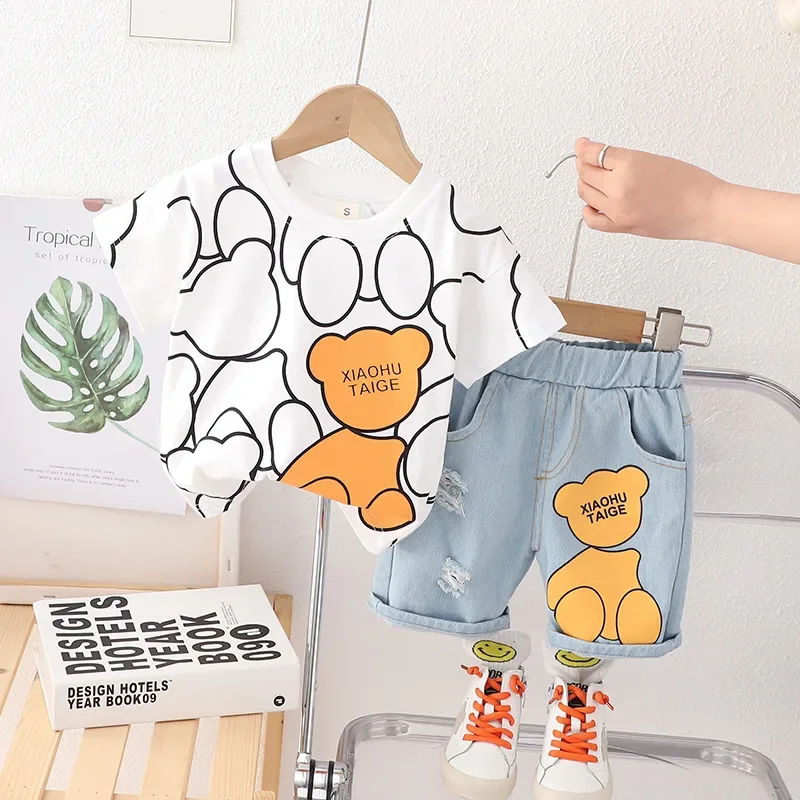 New Summer Baby Boys Clothes Set Girls Clothing Children Fashion Cartoon T-Shirt Shorts 2Pcs/Set Toddler Costume Kids Tracksuits
New Summer Baby Boys Clothes Set Girls Clothing Children Fashion Cartoon T-Shirt Shorts 2Pcs/Set Toddler Costume Kids Tracksuits