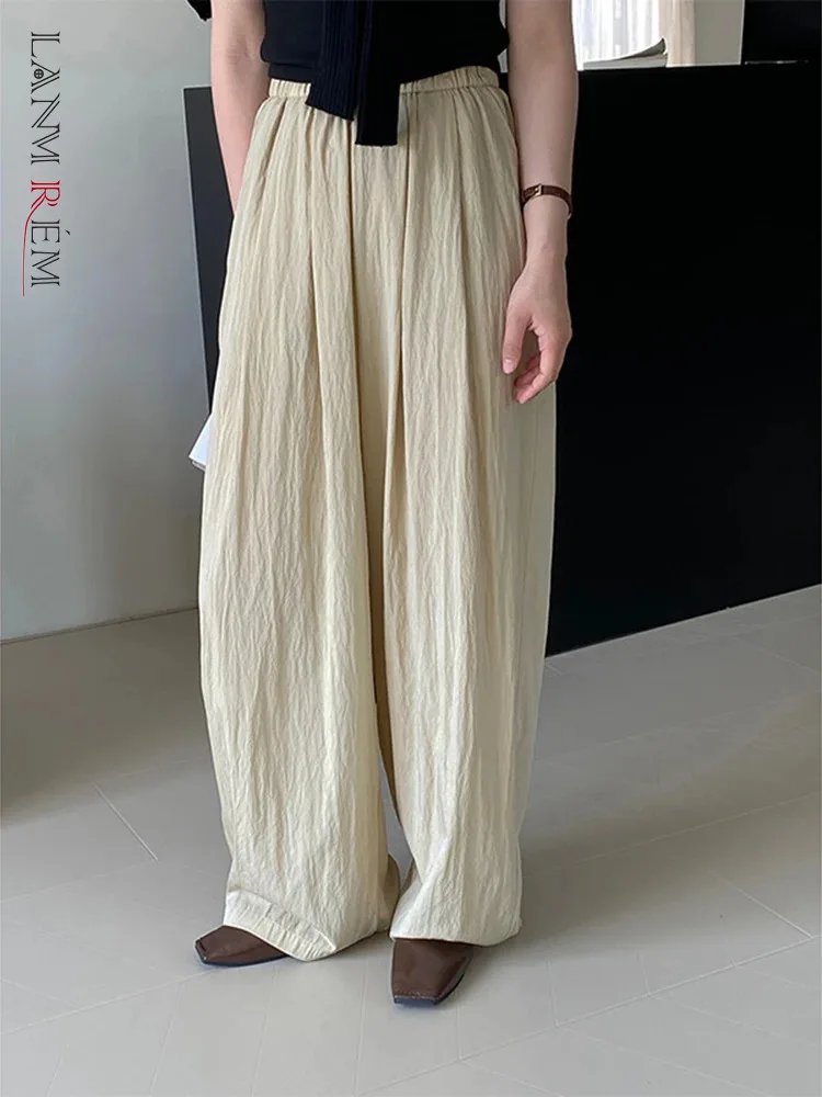 LANMREM Sunscreen Pleated Trousers For Women Elastic High Waist Solid Color Casual Wide Leg Pants Versatile 2024 New 2Z1323
LANMREM Sunscreen Pleated Trousers For Women Elastic High Waist Solid Color Casual Wide Leg Pants Versatile 2024 New 2Z1323