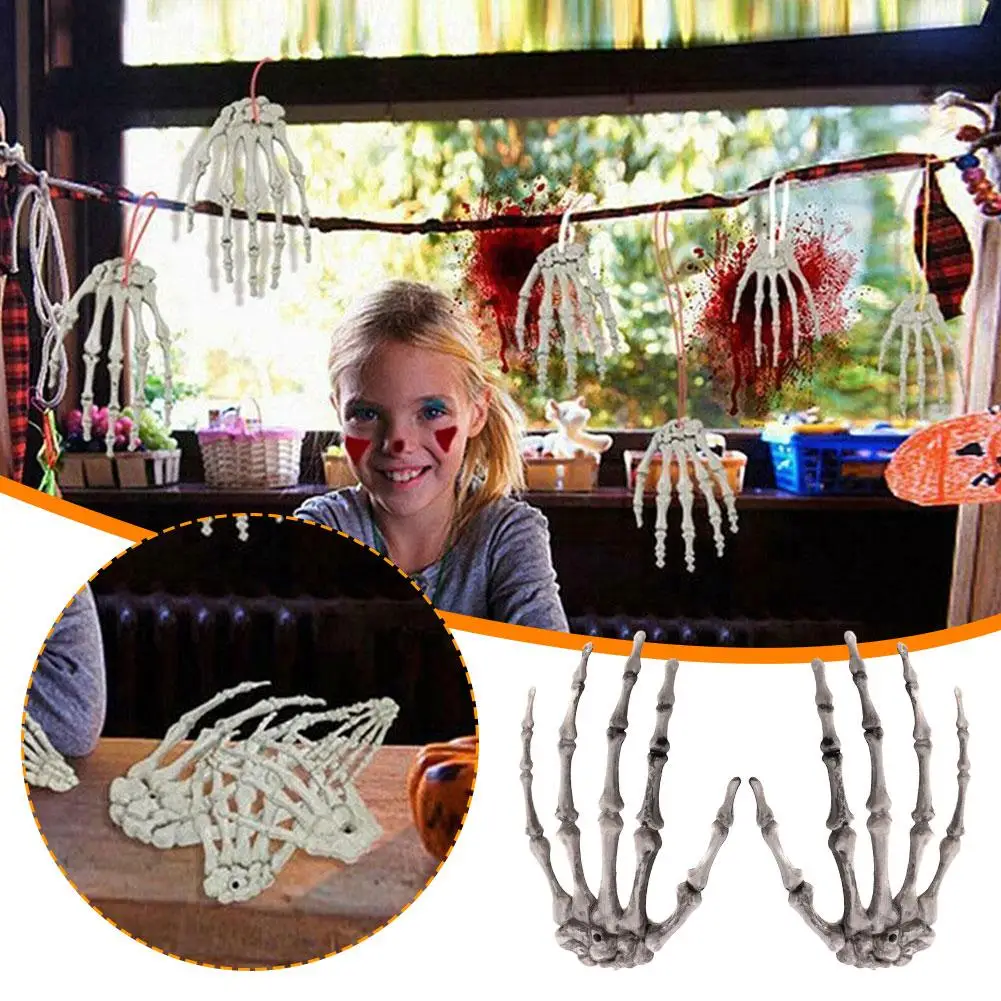 1Pair Halloween Fake Skeleton Hands Bone Scary Human Hand Zombie Party Terror Props For Halloween Decoration Supplies X3H3
1Pair Halloween Fake Skeleton Hands Bone Scary Human Hand Zombie Party Terror Props For Halloween Decoration Supplies X3H3