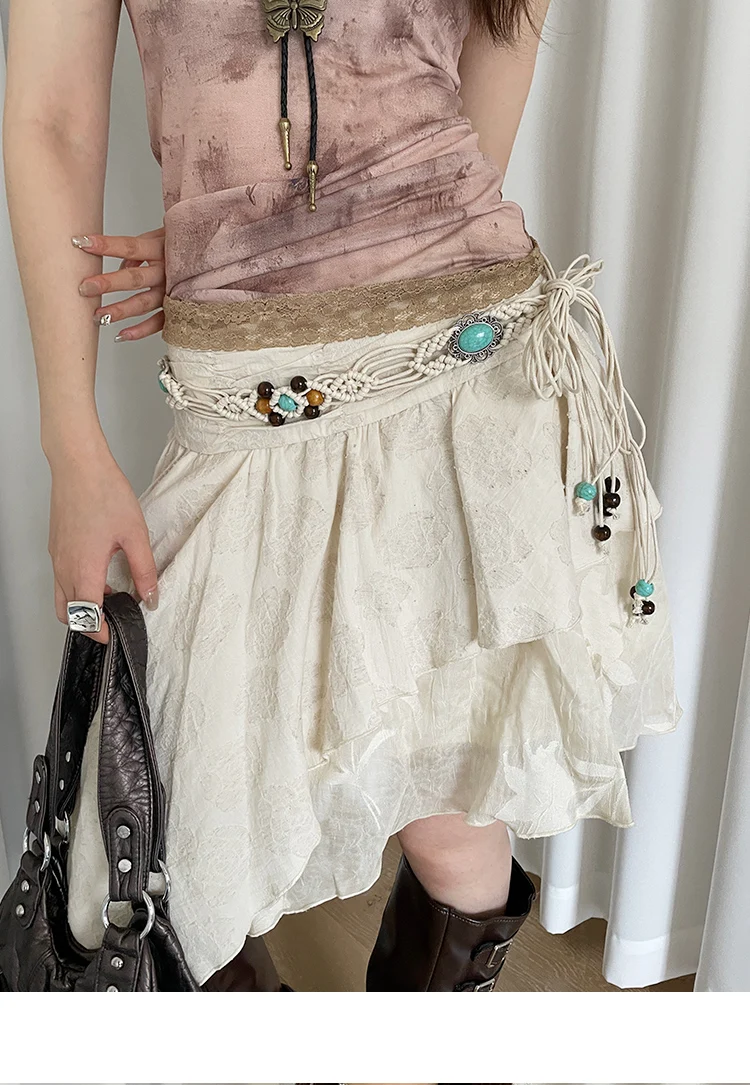 Vintage Beaded Waist Belt - Bohemian Woven Ethnic Accent for Skirts & Dresses 3 Sc4c3faa6fa7a49f887e1177776e05efeH