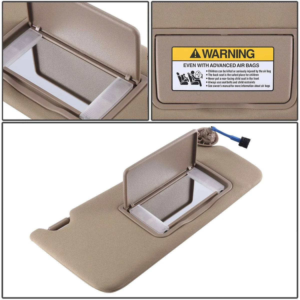 Car Right Passenger Side Sun Visor with Mirror Windshield Sun Visor for Honda Accord 2008-2012 83280-TA5-A51ZA
Car Right Passenger Side Sun Visor with Mirror Windshield Sun Visor for Honda Accord 2008-2012 83280-TA5-A51ZA