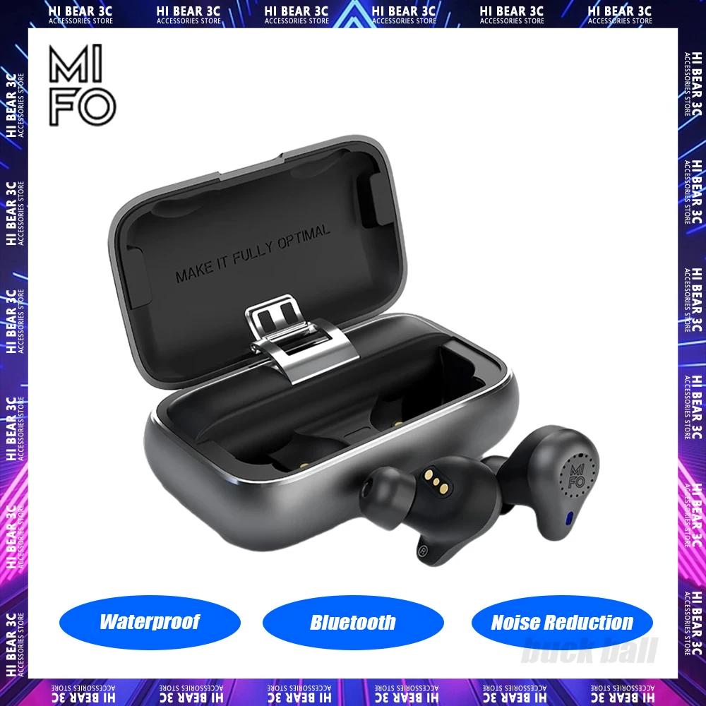 Mifo O5² Earphone Waterproof Hifi Bluetooth Earbuds Noise Reduction In-Ears Wireless Earphones Gamer Apt-X Headphones Outdoor
Mifo O5² Earphone Waterproof Hifi Bluetooth Earbuds Noise Reduction In-Ears Wireless Earphones Gamer Apt-X Headphones Outdoor