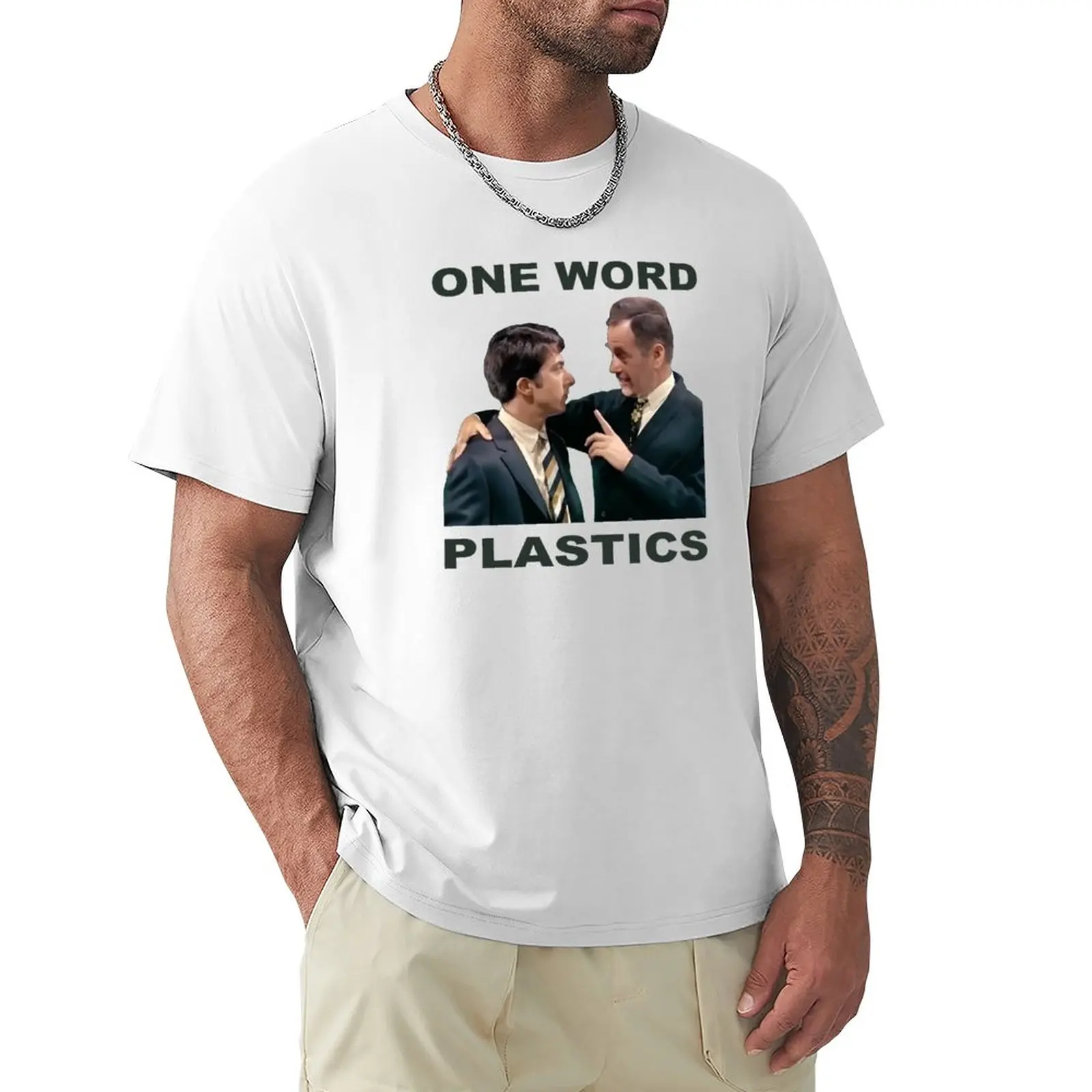 The Graduate - One Word. Plastics. (Color) T-Shirt kawaii clothes animal prinfor boys korean fashion oversized t shirt men
The Graduate - One Word. Plastics. (Color) T-Shirt kawaii clothes animal prinfor boys korean fashion oversized t shirt men