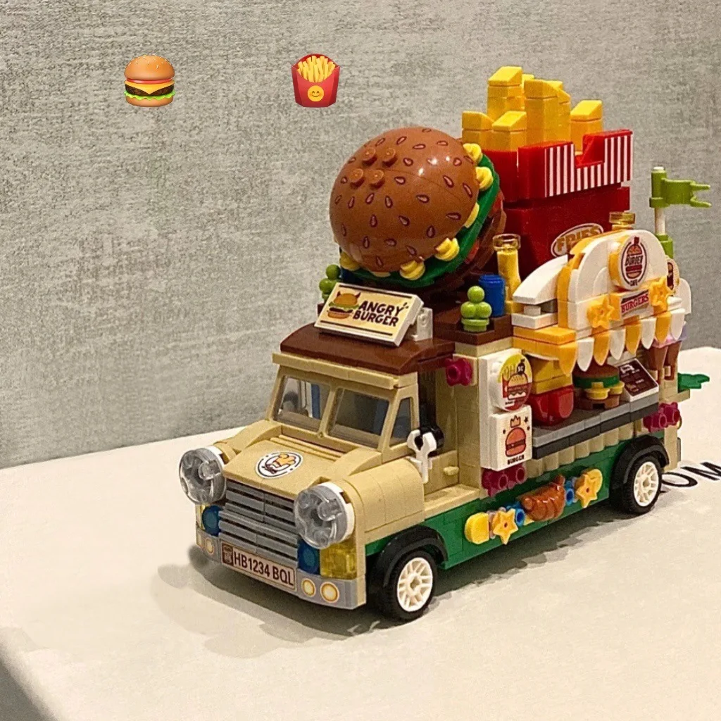 Small Particle Puzzle Assembly Block Retro Hamburger Car Ice Cream Series Diy Assembly Toys
Small Particle Puzzle Assembly Block Retro Hamburger Car Ice Cream Series Diy Assembly Toys