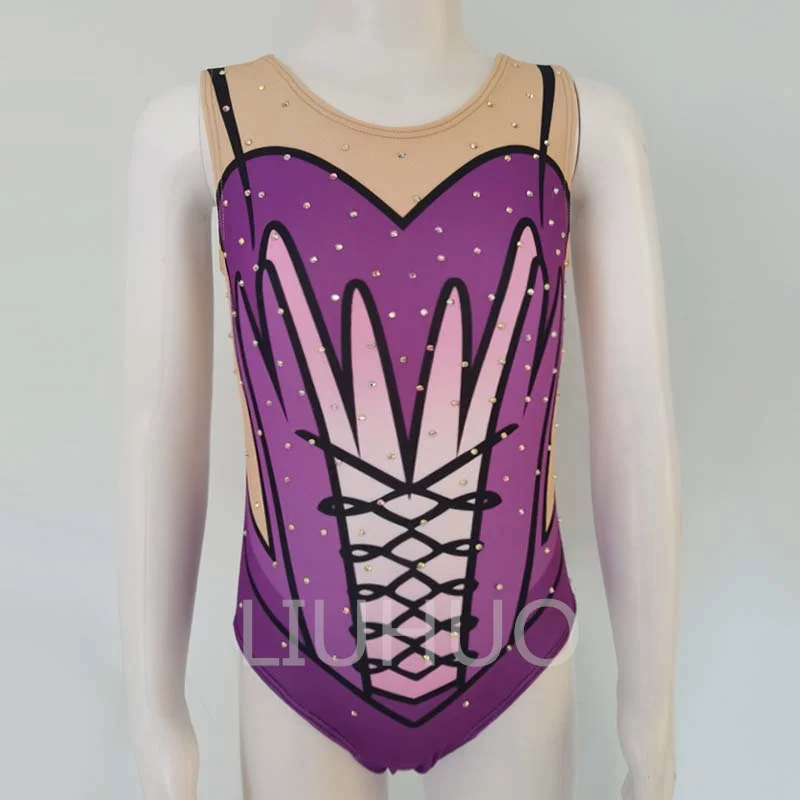 Gymnastics Leotards for Little Girls One-piece Colorful Purple Dancing Athletic Leotards
Gymnastics Leotards for Little Girls One-piece Colorful Purple Dancing Athletic Leotards