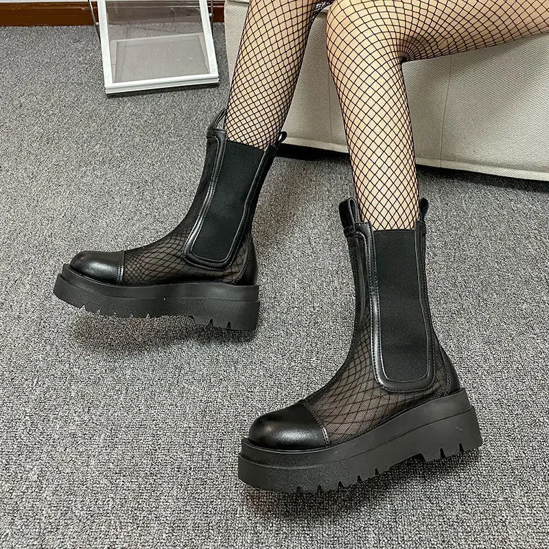 Black Mesh Boots 2023 New Punk Gothic Women's Ankle Shoes Platform Shoes Women Summer Cool Boots Ladies 40 Women Boots
Black Mesh Boots 2023 New Punk Gothic Women's Ankle Shoes Platform Shoes Women Summer Cool Boots Ladies 40 Women Boots
