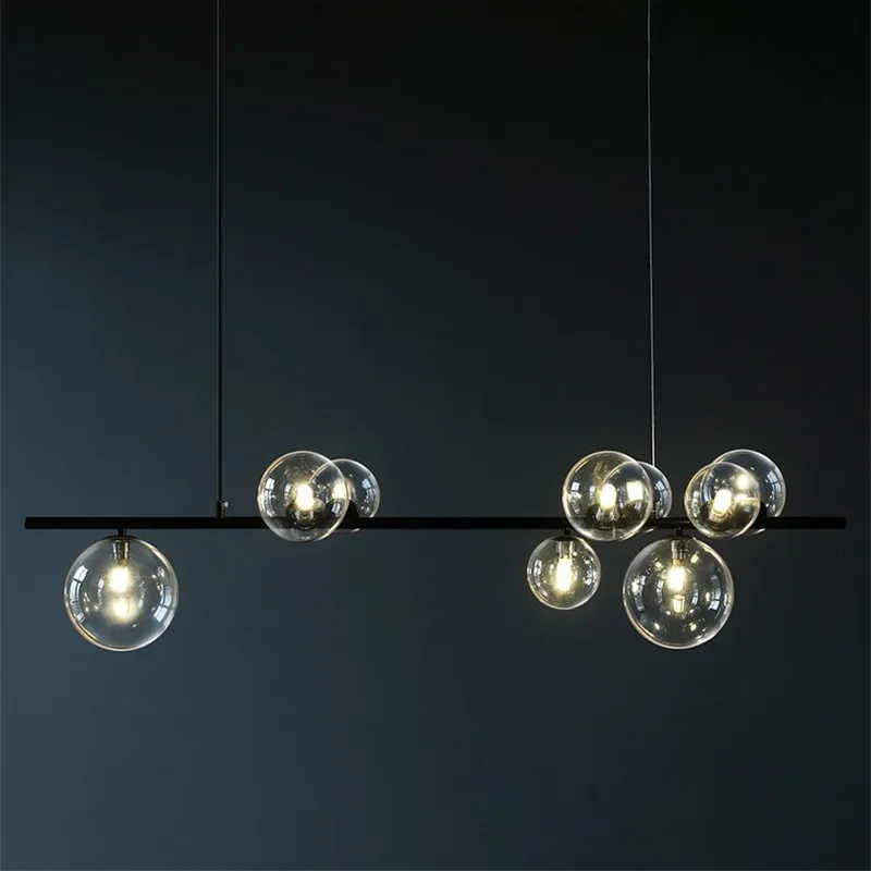 Clear Glass Bubble LED Ceiling Chandelier Parlor Lighting Fixtures Restaurant Bedroom Modern Hanglamp Cord Adjustable Loft Deco
Clear Glass Bubble LED Ceiling Chandelier Parlor Lighting Fixtures Restaurant Bedroom Modern Hanglamp Cord Adjustable Loft Deco