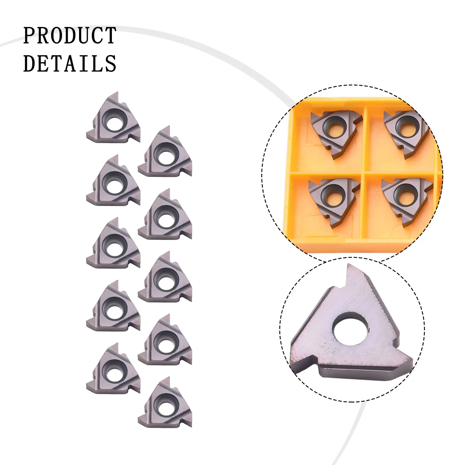 Industry Tool Threading Inserts 16ER AG60 CNC Carbide High Grip Strength Resistance For Stainless Steel
Industry Tool Threading Inserts 16ER AG60 CNC Carbide High Grip Strength Resistance For Stainless Steel