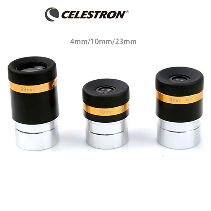 Celestron 62 degree aspherical high-definition eyepiece 4/10/23mm Fully Coated for 1.25"; Astronomy Telescope
Celestron 62 degree aspherical high-definition eyepiece 4/10/23mm Fully Coated for 1.25"; Astronomy Telescope