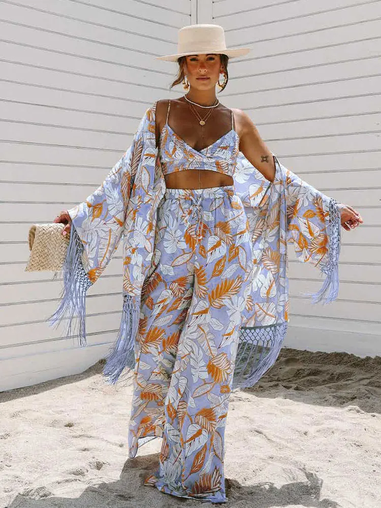 2023 Vintage Printed Fringed Tunic Long Sleeve Kimono Sexy V-neck Beach Wear Summer Clothing For Women Lady Loose Dresses A2264
2023 Vintage Printed Fringed Tunic Long Sleeve Kimono Sexy V-neck Beach Wear Summer Clothing For Women Lady Loose Dresses A2264
