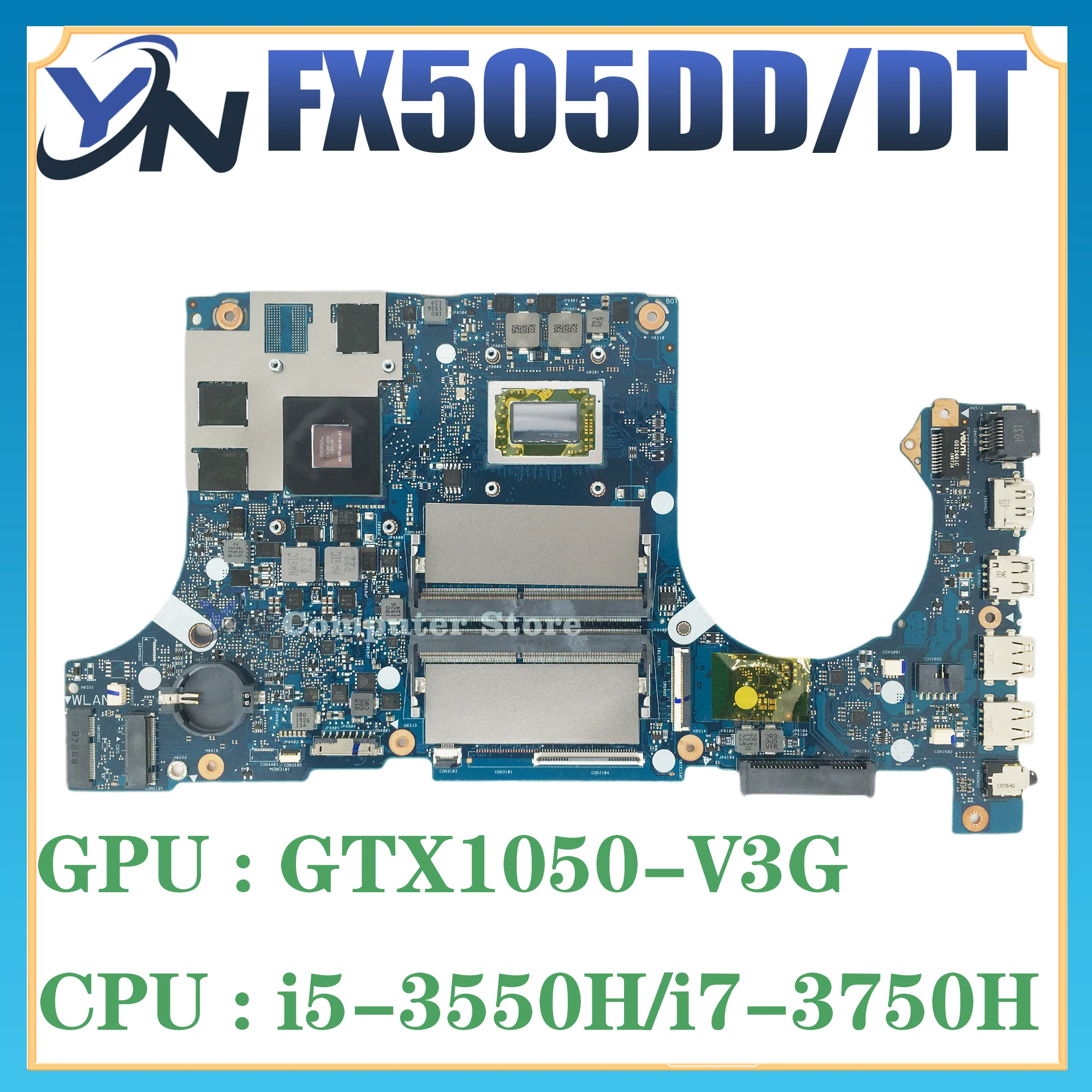 FX505DD Laptop Motherboard FX505DT FX95DT FX95D FX705DT FX705DD Mainboard AMD Ryzen R5-3500H R7-3750 GTX1050/3G GTX1650/4G
FX505DD Laptop Motherboard FX505DT FX95DT FX95D FX705DT FX705DD Mainboard AMD Ryzen R5-3500H R7-3750 GTX1050/3G GTX1650/4G