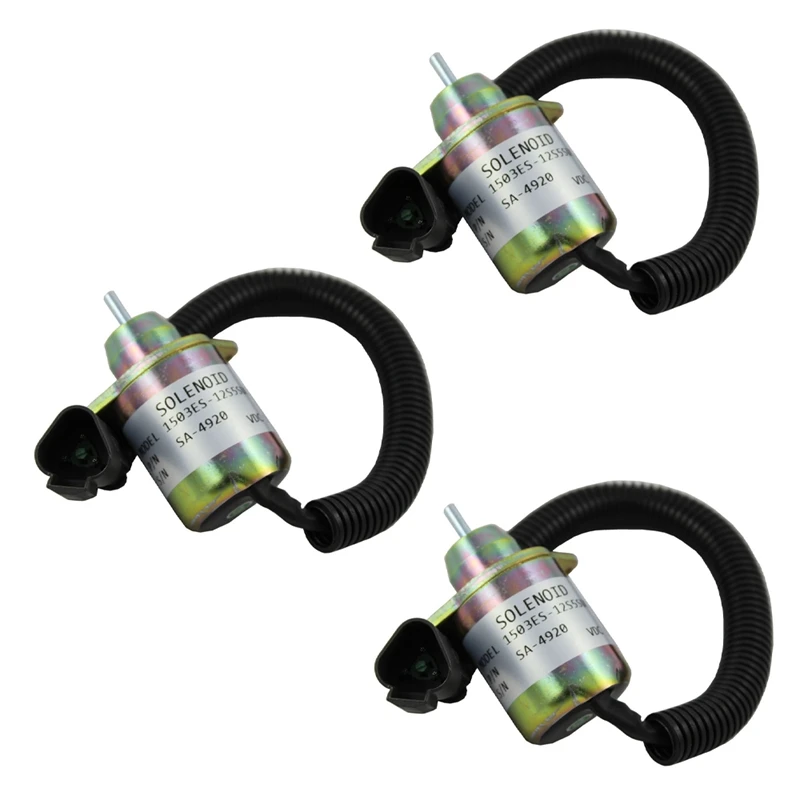 3X Stop Shut Off Shutdown Solenoid For Yanmar Engine Replaces Thermo King 41-6383
3X Stop Shut Off Shutdown Solenoid For Yanmar Engine Replaces Thermo King 41-6383