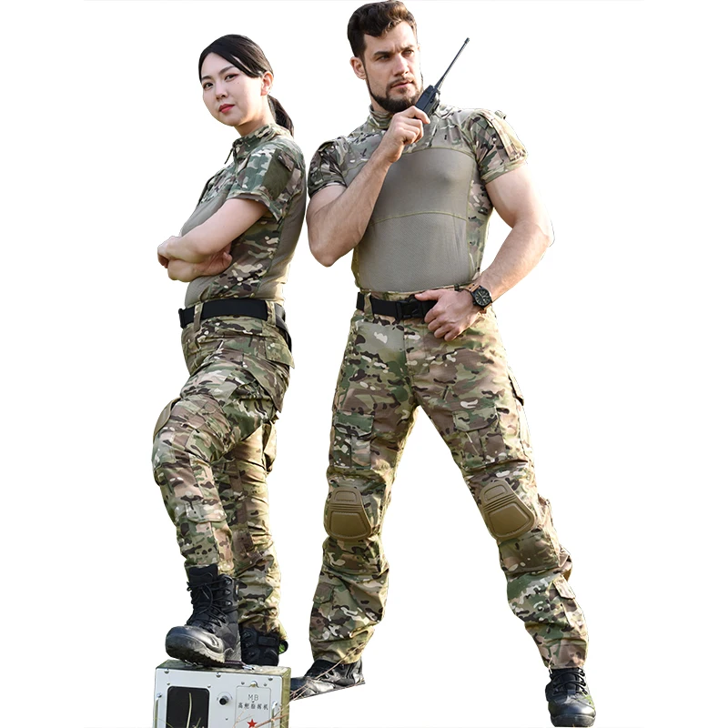

Pants Military Combat Uniform Army Clothing Suits Tatico Tactical Airsoft Clothes Tops Multicam Camo Hunt Shirts Men Pants +Pads