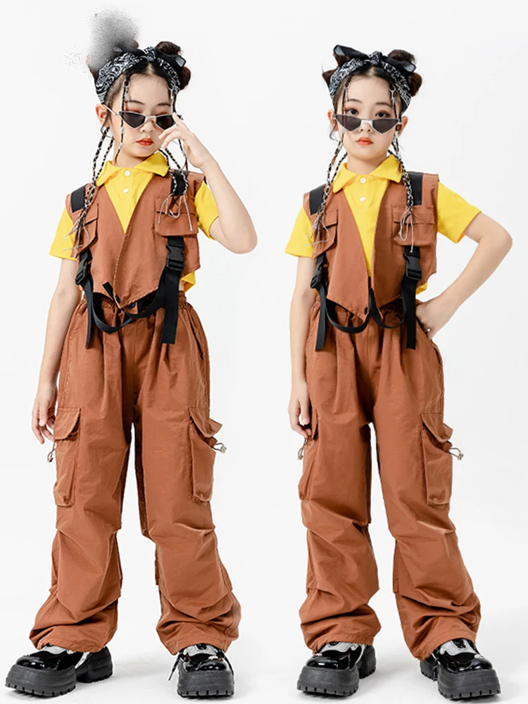 2023 Modern Jazz Dance Costumes For Girls Loose Vest Hiphop Pants Suit Fashion Hip Hop Children Clothing Stage Outfits DN16653
2023 Modern Jazz Dance Costumes For Girls Loose Vest Hiphop Pants Suit Fashion Hip Hop Children Clothing Stage Outfits DN16653