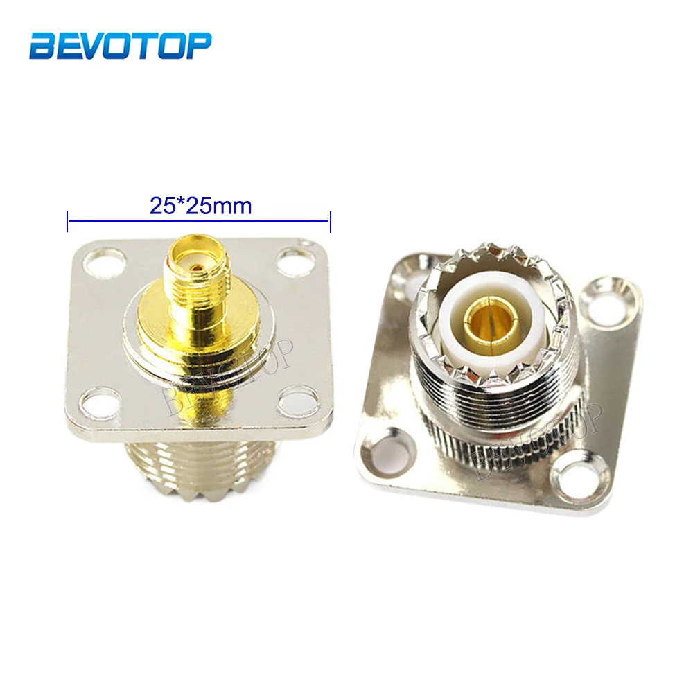 1Pcs SO239 UHF Female to SMA Female 4 Hole Connector Flange Panel Mount Socket RF Coaxial Adapters Brass Copper
1Pcs SO239 UHF Female to SMA Female 4 Hole Connector Flange Panel Mount Socket RF Coaxial Adapters Brass Copper