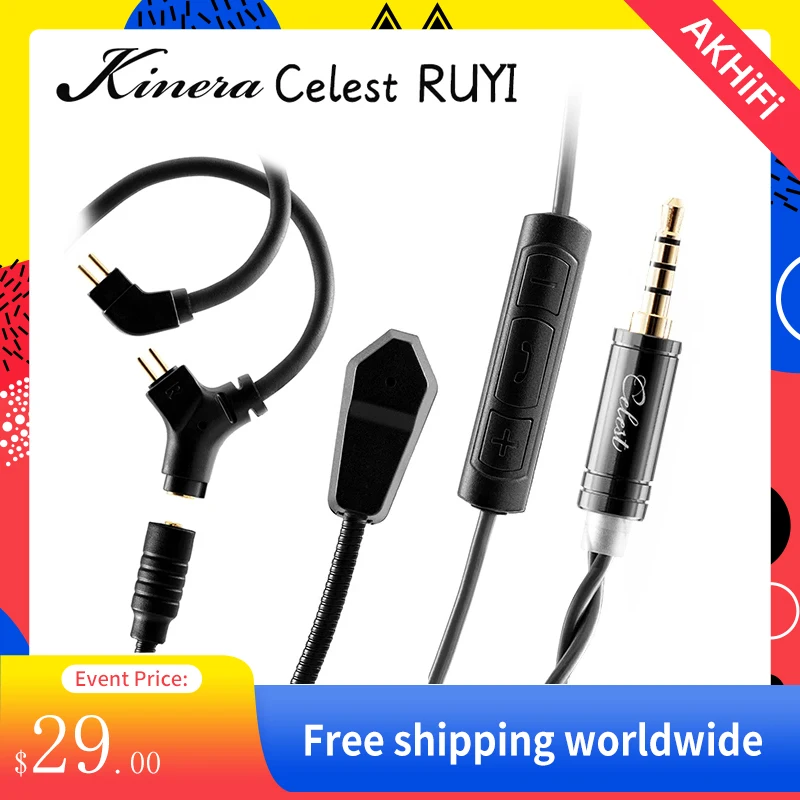 

Kinera Celest RUYI Earphone Cable 0.78 2Pin Microphone Professional Cable Boom Mic Audio Gaming Esports Headset Livestreaming