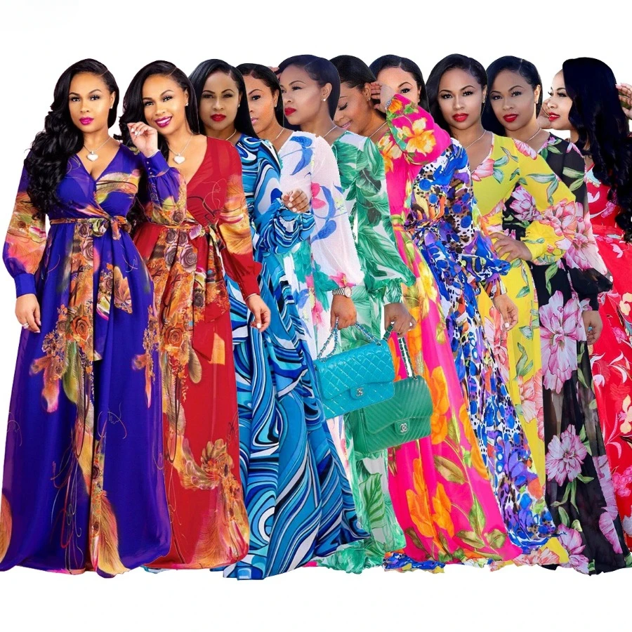 Summer Women Long Maxi Dress V-Neck Print Night Club Party Beach Sexy Elegant Street Sashes Dresses Vestidos YM-8214
Summer Women Long Maxi Dress V-Neck Print Night Club Party Beach Sexy Elegant Street Sashes Dresses Vestidos YM-8214