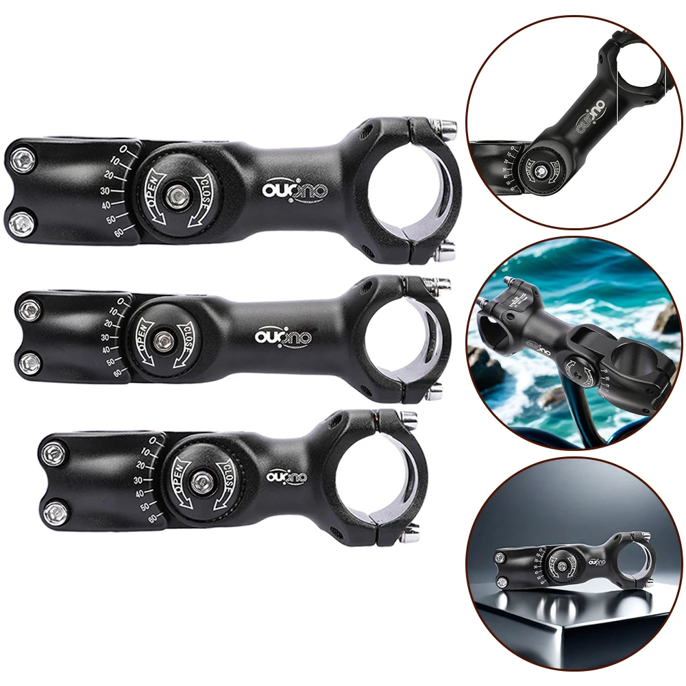 

1pc MTB Road Bike Stem 90mm 110mm 120mm 0-60 Degree 31.8mm Handlebar Stem Aluminum Alloy Mountain Bicycle Accessories