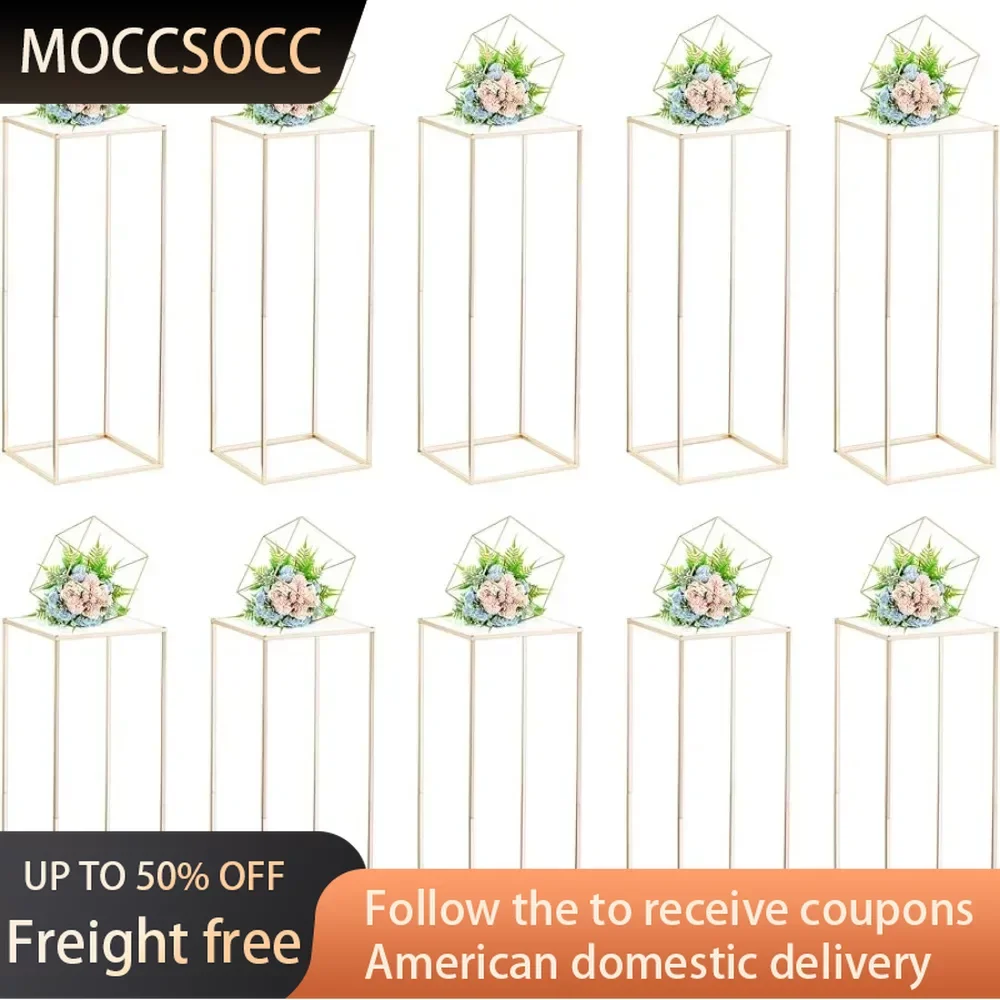 Gold Vases for Centerpieces Wedding - 10 Pcs 31½ inch Tall Gold Vase Wedding Centerpieces for Tables - Freight Free
Gold Vases for Centerpieces Wedding - 10 Pcs 31½ inch Tall Gold Vase Wedding Centerpieces for Tables - Freight Free