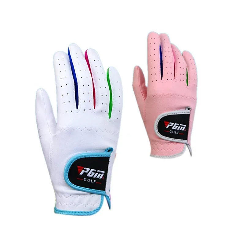 

PGM 3-12 Age Kids Golf Gloves,1 Pair Breathable Non-slip Junior Gloves ST010,Outdoor Sport Soft Children Left & Right Hand Glove