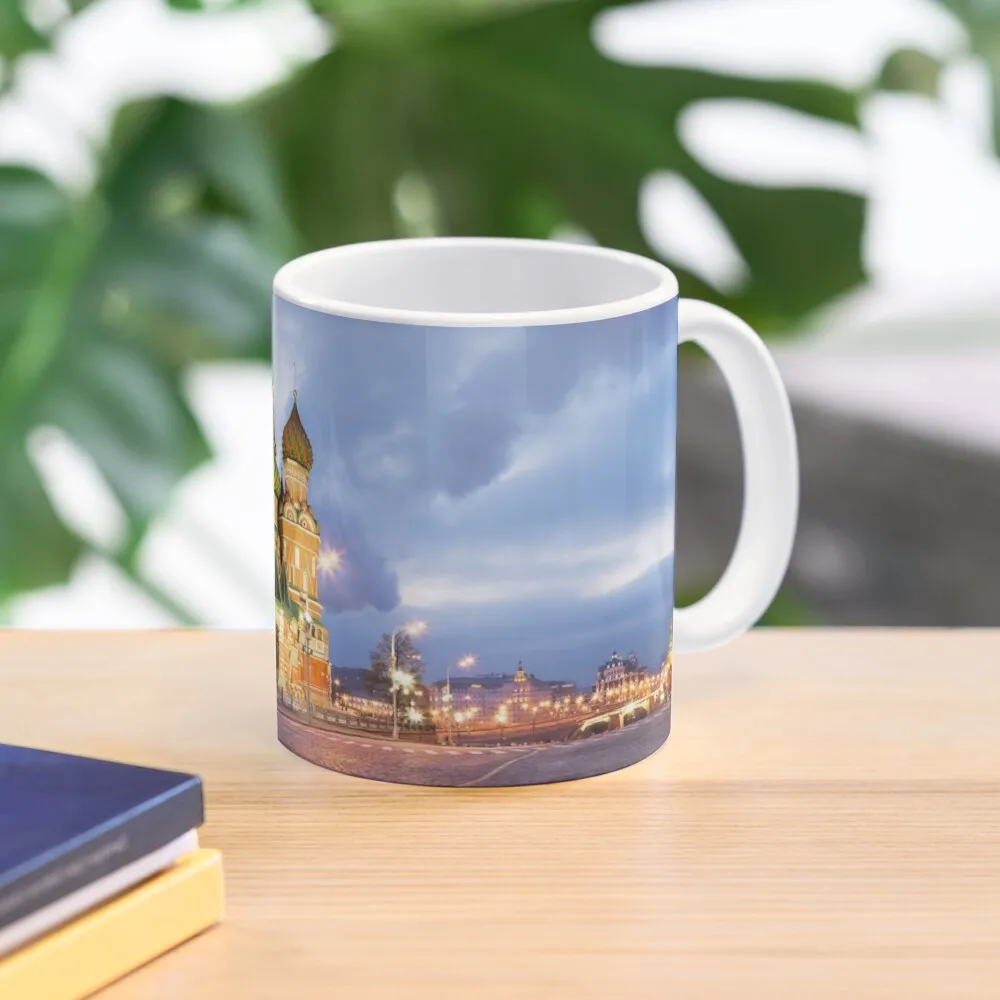 

MOSCOW ROTPLATZ - MOSCOU PLACE ROUGE Coffee Mug Cups Set Original Breakfast Cups Glass Cups Mug