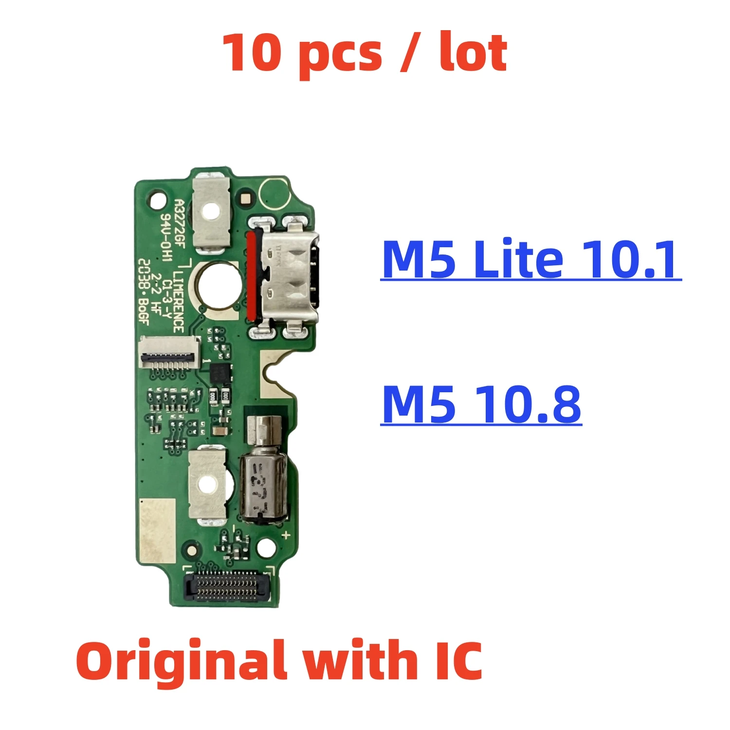 

10 Pcs/Lot Original USB Charger Dock Board Port Flex Cable For Huawei MediaPad M5 Lite 10.8 SHT-AL09 SHT-W09 10 CMR-AL09 W09