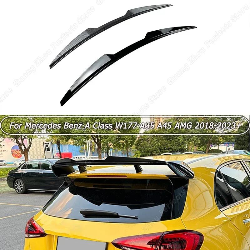 

Rear Roof Spoiler Wings Splitter Lip ABS Gloss Black Body Kit Accessories For Mercedes Benz A Class W177 A35 A45 AMG 2018-2023+