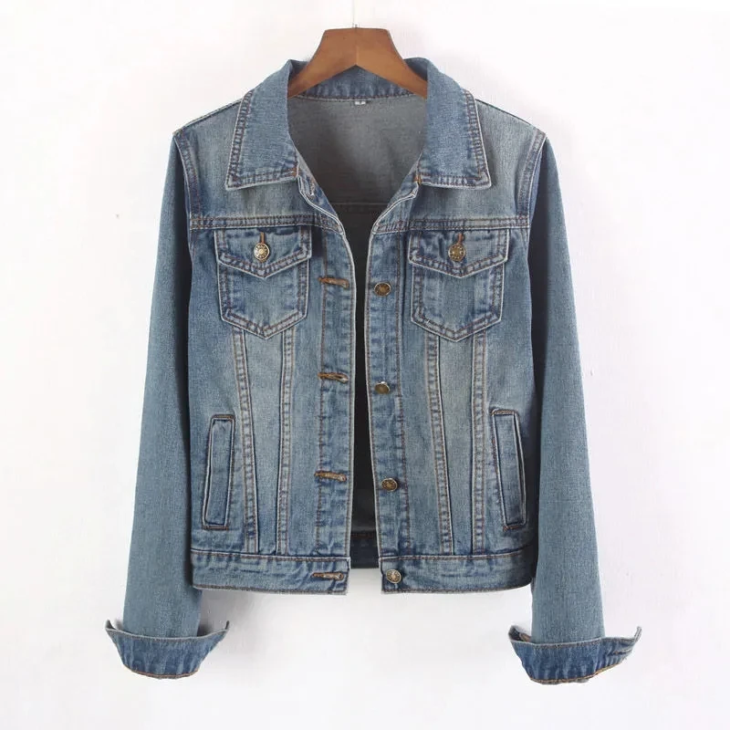 Women Clothes Plus Size Denim Jacket Korean Slim Lapel Single Breasted Cowboy Outerwear Female Basic Coat 2023 Spring Autumn New
Women Clothes Plus Size Denim Jacket Korean Slim Lapel Single Breasted Cowboy Outerwear Female Basic Coat 2023 Spring Autumn New