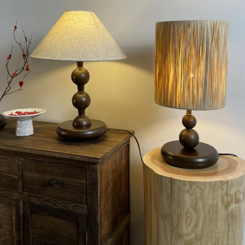 Grass woven desk lamp, bedroom, bedside, retro study, solid wood homestay, hotel, high-end sensory lamp
Grass woven desk lamp, bedroom, bedside, retro study, solid wood homestay, hotel, high-end sensory lamp
